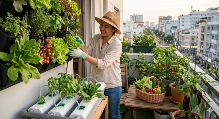 urban farming: panen sayur segar dari halaman sendiri