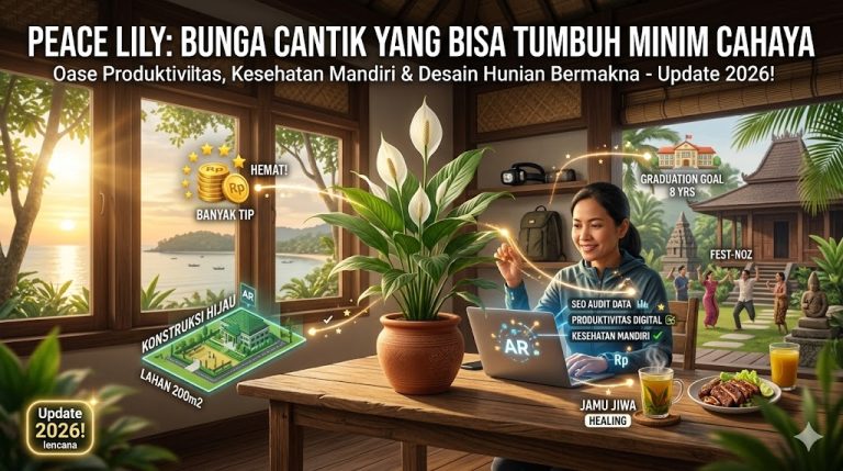 Peace Lily: Bunga Cantik yang Bisa Tumbuh Minim Cahaya
